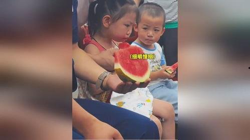 宝贝吃瓜比赛,萌娃欢乐竞技，瓜果飘香童年时光
